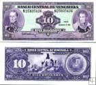 *10 Bolivares Venezuela 1992, P61c UNC