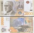 *2000 srbských dinárov Srbsko 2011, P61a UNC *2000 srbských dinárov Srbsko 2011, P61a UNC
