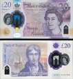*20 Libier Veľká Británia 2020-23, P396 UNC polymer *20 Libier Veľká Británia 2020-23, P396 UNC polymer