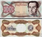 *100 Bolívares Venezuela 1987-98, P66 UNC
