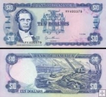 *10 Dollars Jamajka 1994, P71e UNC