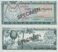 *500 Frankov Rwanda 1969, P9a3 SPECIMEN UNC *500 Frankov Rwanda 1969, P9a3 SPECIMEN UNC