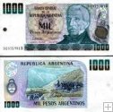 *1000 Pesos Argentinos Argentína 1984, P317 UNC