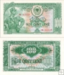 *100 Leke Albánsko 1957 P30 UNC