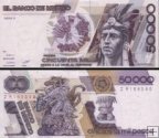 *50 000 Pesos Mexiko 1986-90, P93 UNC