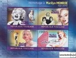 *Známky Togo 2010 Marilyn Monroe neraz. séria MNH