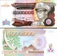 *5 000 000 Zaires Zair 1992, P46a UNC *5 000 000 Zaires Zair 1992, P46a UNC