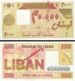 *20 000 Livres Libanon 2001, P81 UNC