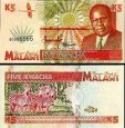 *5 Kwacha MALAWI 1995, P30 UNC *5 Kwacha MALAWI 1995, P30 UNC