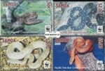 *Známky Samoa 2015 Hady, nerazítkovaná séria MNH