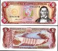 *5 Pesos Oro Dominikánská Rep. 1978-88, P118 UNC *5 Pesos Oro Dominikánská Rep. 1978-88, P118 UNC