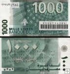 *1000 Livres Libanon 2004, P84a UNC