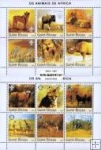 *Známky Guinea Bissau 2003 Zvieratá, 2 nerazítkované hárčeky