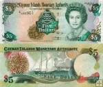 *5 Dolárov Kajmanie ostrovy 2005, P34b UNC
