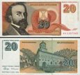 *20 Nových dinárov Juhoslávia 1994, P150 UNC *20 Nových dinárov Juhoslávia 1994, P150 UNC