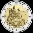 *2 Euro Nemecko 2012 A, Spolková krajina Bavorsko *2 Euro Nemecko 2012 A, Spolková krajina Bavorsko