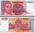 *1 000 000 000 Dinárů Jugoslávie 1993, P126 UNC *1 000 000 000 Dinárů Jugoslávie 1993, P126 UNC