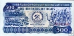 *500 Meticais Mozambik 1980, P127 UNC