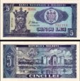 *5 Lei Moldavsko 1992, P6 AU *5 Lei Moldavsko 1992, P6 AU