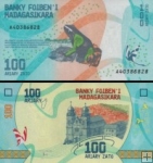 100 Ariary Madagaskar 2017, P097 UNC