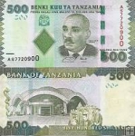 *500 Šilingov Tanzánia 2011, P40 UNC
