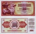 *100 Dinárov Juhoslávia 1981, P90b UNC