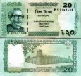*20 Taka Bangladéš 2012, P55 UNC *20 Taka Bangladéš 2012, P55 UNC