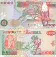 *1000 Kwacha Zambia 1992-2003 P40 UNC *1000 Kwacha Zambia 1992-2003 P40 UNC