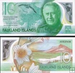 *10 libier Falklandské ostrovy 2025, P20 UNC, Charles III