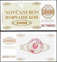 *5000 Dinara Bosna Hercegovina 1992, P9r UNC