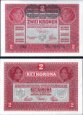 **2 Koruny Rakúsko 1919, pretlač P50 XF **2 Koruny Rakúsko 1919, pretlač P50 XF