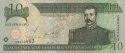 *10 Pesos Oro Dominikánska Rep. 2001-3 P168 UNC