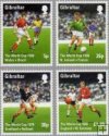 Známky Gibraltar 1998 MS vo futbale 98 MNH souvenir pack