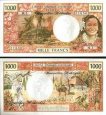 *1000 Frankov Nové Hebridy (Vanuatu) 1970-1980 P20 UNC