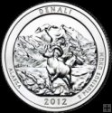 *25 Centov USA 2012S, Denali