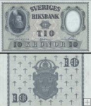 *10 Korún Švédsko 1953-60, P43 UNC