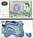 *10 Korún Švédsko 1972-90, P52 UNC *10 Korún Švédsko 1972-90, P52 UNC
