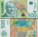 *500 srbských dinárov Srbsko 2007, P51a UNC