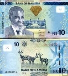 *10 Dolárov Namíbia 2012, P11a UNC
