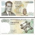 *20 Frankov Belgicko 1964 P138 F, Baudouin I *20 Frankov Belgicko 1964 P138 F, Baudouin I