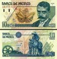 *10 Nuevos Pesos Mexiko 1994-6, P105 UNC *10 Nuevos Pesos Mexiko 1994-6, P105 UNC