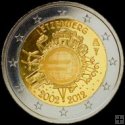 *2 Euro Luxemburgsko 2012, 10. výročie zavedenia Eura