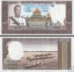 *1000 Kip Laos 1963, P14b UNC