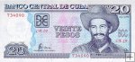 *20 Pesos Kuba 2007-2021, P122 UNC