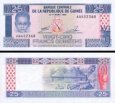 *25 Frankov Guinea 1985, P28 UNC *25 Frankov Guinea 1985, P28 UNC