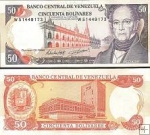 *50 Bolívares Venezuela 1985-98, P65 UNC