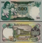*500 Rupií Indonézia 1977, P117 UNC