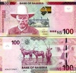 *100 Dolárov Namíbia 2012, P14a UNC