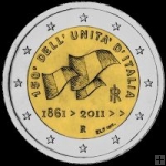 *2 Euro Itálie 2011, 150. výročie zjednotenia Talianska