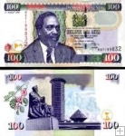 *100 keňských šilingov Keňa 2004, P42 UNC